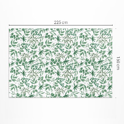 Tuinkleed Aquarelbladeren in een delicate stijl