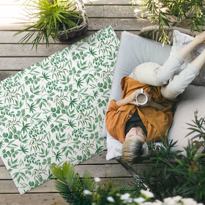 Tuinkleed Aquarelbladeren in een delicate stijl