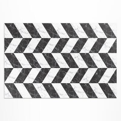 Buiten tapijt Monochromatisch visgraatmarmer