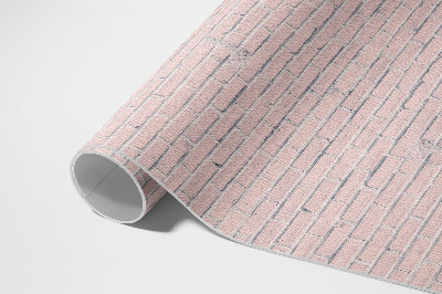 Buitenkleed Kleine pastelkleurige bakstenen muur