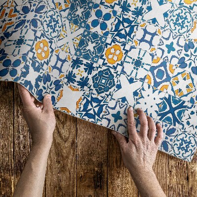 Buiten tapijt Gepatroneerde tegels kleurrijke mozaïek