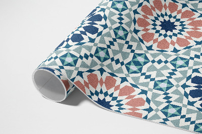 Buitenkleed Pastel caleidoscoop geometrisch patroon