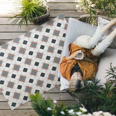 Buitenkleed Geometrische mozaïek prachtige tegels