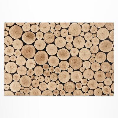 Buiten tapijt Boomstammen houten pinnen