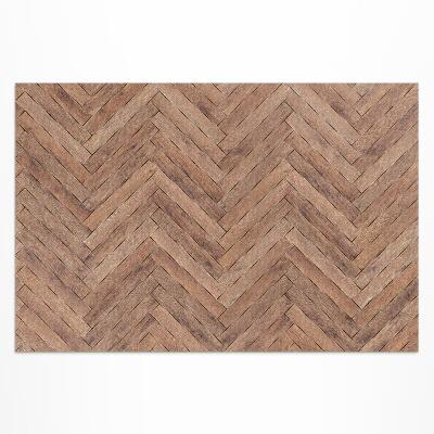 Tuinkleed Stijlvol visgraat houten parket