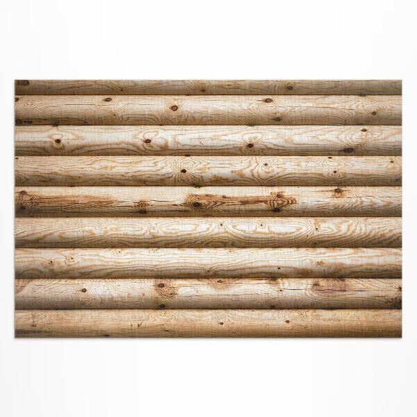 Buiten tapijt Planken met knopen, houten balken