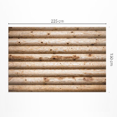 Buiten tapijt Planken met knopen, houten balken