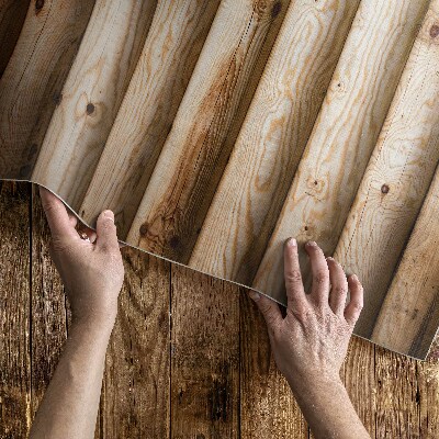 Buiten tapijt Planken met knopen, houten balken