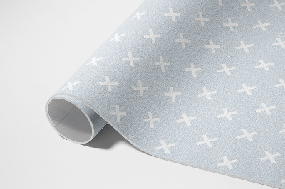 Tuinkleed Helder kruis minimalistisch patroon