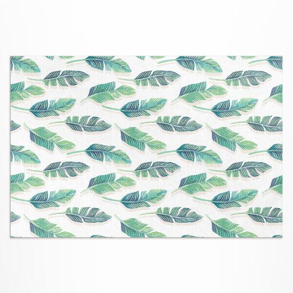 Buiten tapijt Boho veren in een delicate stijl