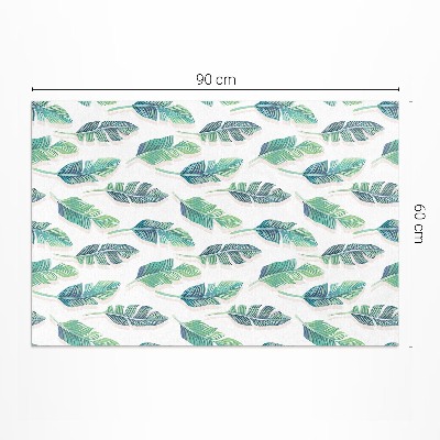 Buiten tapijt Boho veren in een delicate stijl