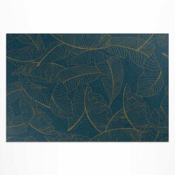 Buitenkleed Modieus patroon met lineaire bladeren