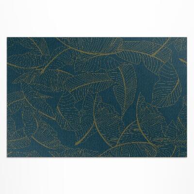 Buitenkleed Modieus patroon met lineaire bladeren