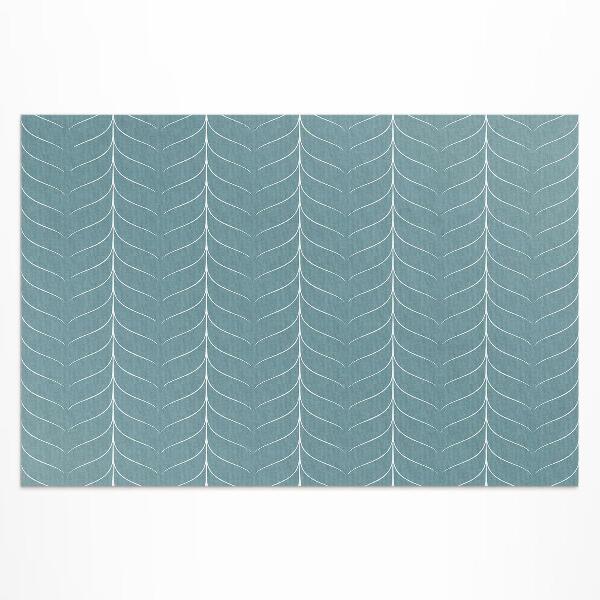 Buitenkleed Lineair minimalistisch visgraatpatroon