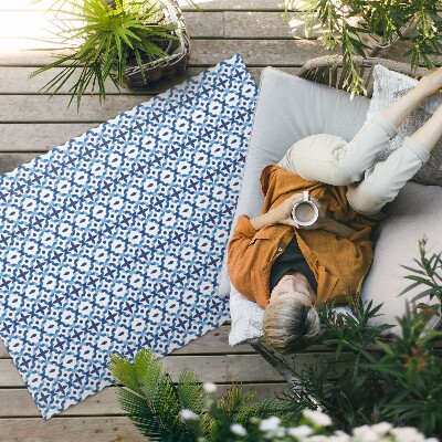 Tuinkleed Spaans mozaïek decoratief patroon