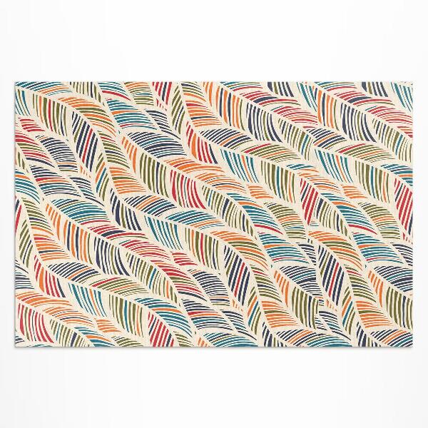 Buitenkleed Kleurrijke abstracte boho-bladeren