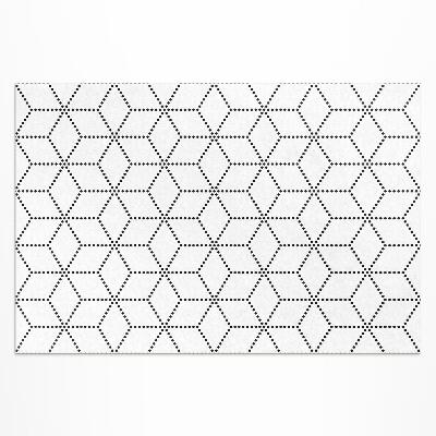 Buitenkleed 3D kubussen moderne stippen