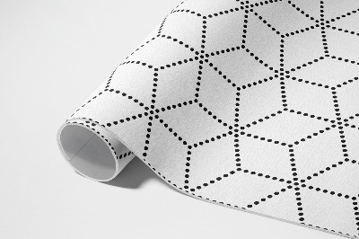 Buitenkleed 3D kubussen moderne stippen