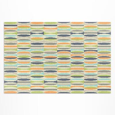 Buiten tapijt Abstracte retro-ellipsen