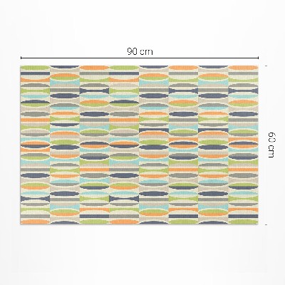 Buiten tapijt Abstracte retro-ellipsen