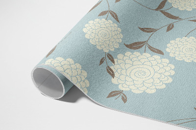 Buitenkleed Grote witte chrysanten op een pastelkleurige achtergrond