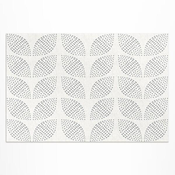 Buitenkleed Een compositie van donkere bladeren met stippen