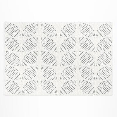 Buitenkleed Een compositie van donkere bladeren met stippen