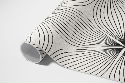 Tuinkleed Stijlvolle bloemen met donkere lijnen