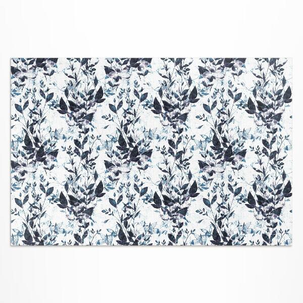 Buiten tapijt Aquarel indigo wijnbladeren