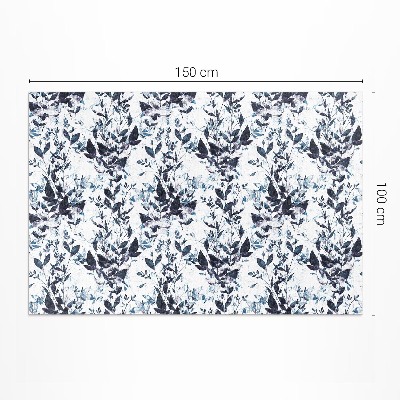 Buiten tapijt Aquarel indigo wijnbladeren