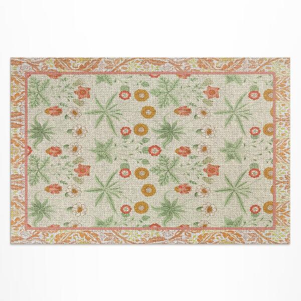 Buiten tapijt Bloemenpatroon in een lijst