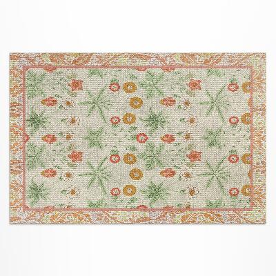 Buiten tapijt Bloemenpatroon in een lijst