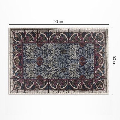 Tuinkleed Gotische rode glas-in-loodramen