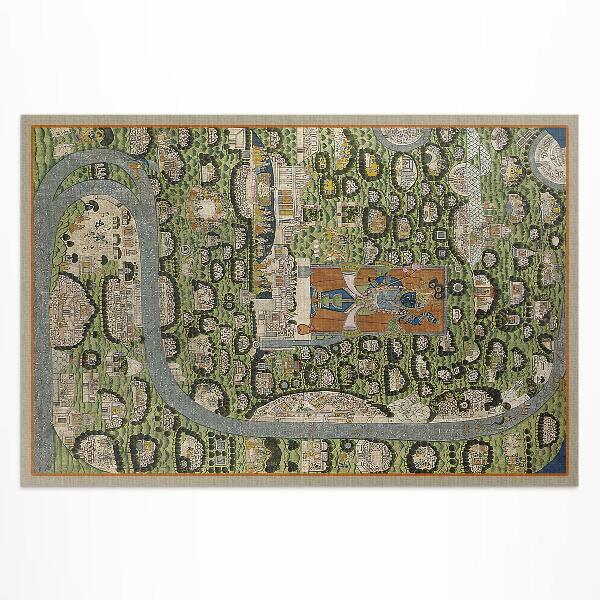 Buiten tapijt India vanuit vogelperspectief