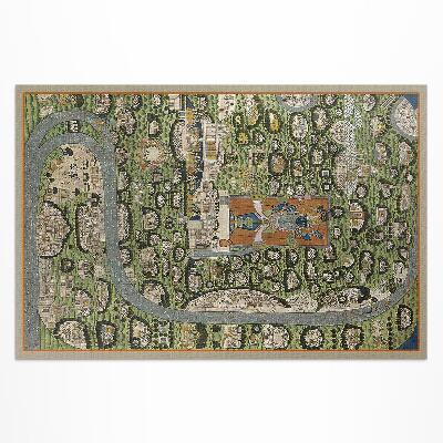 Buiten tapijt India vanuit vogelperspectief