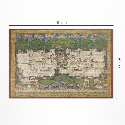 Buitenkleed Krishna met koeien wandtapijt