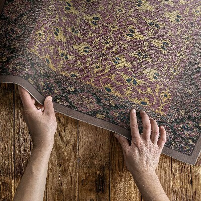 Buiten tapijt Tapijt met een imitatie vuilroze