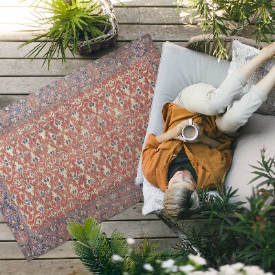 Buiten tapijt Zeer oud roodblauw