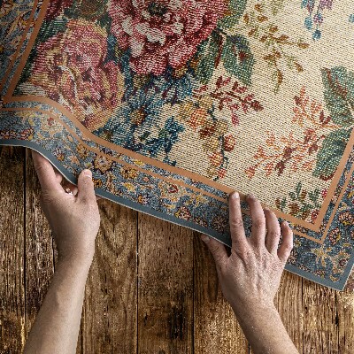 Tuinkleed Decoratief bloemenpatroon in retrostijl