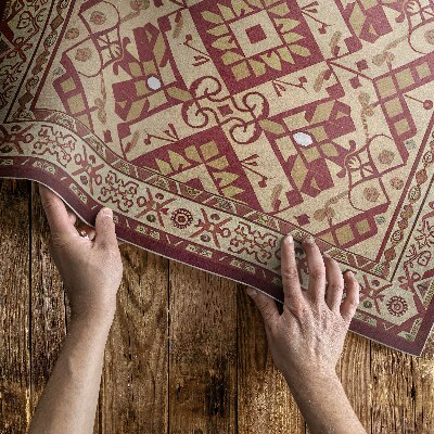 Buiten tapijt Decoratief patroon in een oude vintage stijl