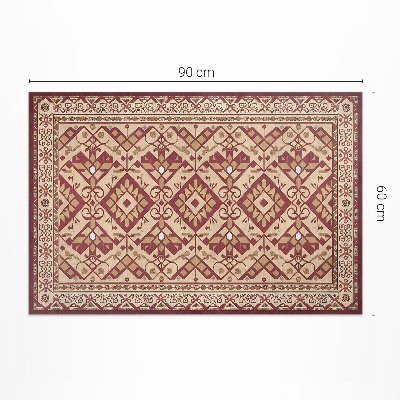 Buiten tapijt Decoratief patroon in een oude vintage stijl