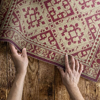 Buitenkleed Regelmatig patroon in een oude vintage stijl