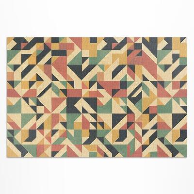 Buitenkleed Kleurrijke abstractie van driehoeken en vierkanten