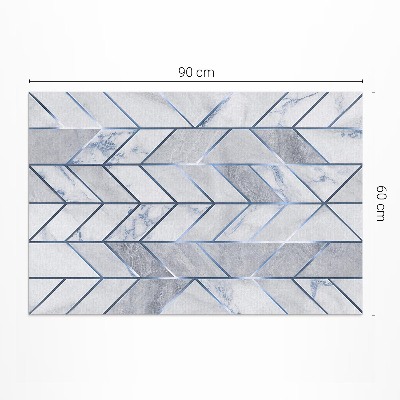 Buiten tapijt Geometrische lijnen licht marmer glamour