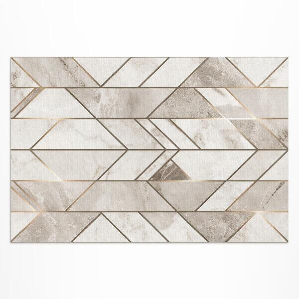 Buitenkleed Regelmatige lijnen op marmer glamour steen