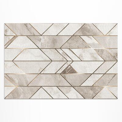 Buitenkleed Regelmatige lijnen op marmer glamour steen