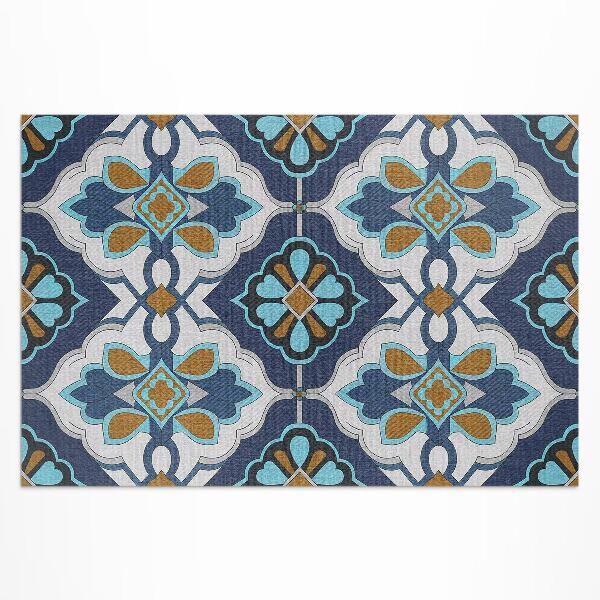 Tuinkleed Geometrisch patroon van kleurrijke vintage tegels