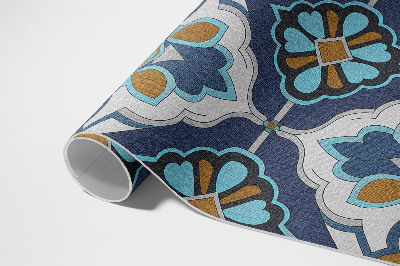 Tuinkleed Geometrisch patroon van kleurrijke vintage tegels