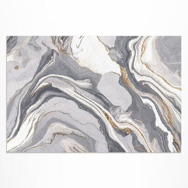 Buiten tapijt Helder abstract marmerpatroon