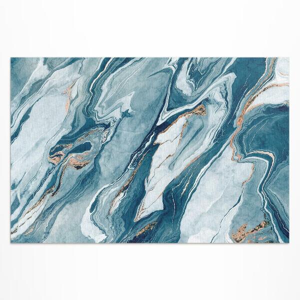 Tuinkleed Blauwe steen abstracte marmer glamour